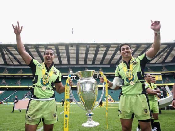Ken Pisi (left) will say farewell to Franklin's Gardens on Saturday