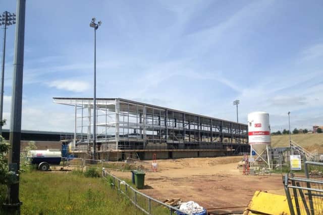 Work stopped on the East Stand after the failed 10 million loan deal