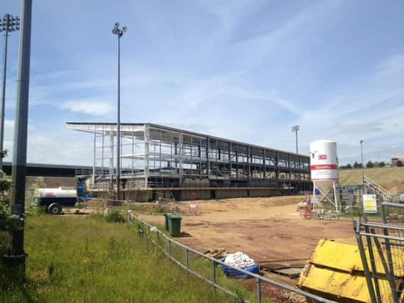 Work stopped on the East Stand after the failed 10 million loan deal