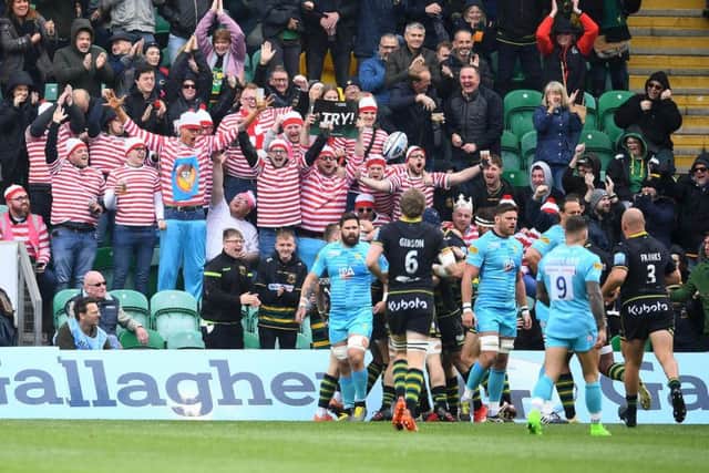 The Franklin's Gardens faithful enjoyed Saints' big win against Worcester