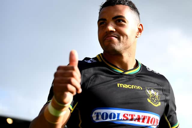 Luther Burrell signed off in style as he scored on his final Franklin's Gardens appearance