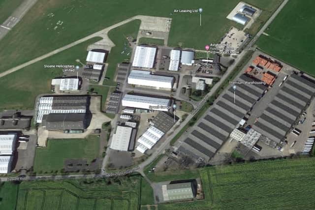 Sywell Aerodrome has around 44 offices and industrial units to let on site (image taken from Google Maps).