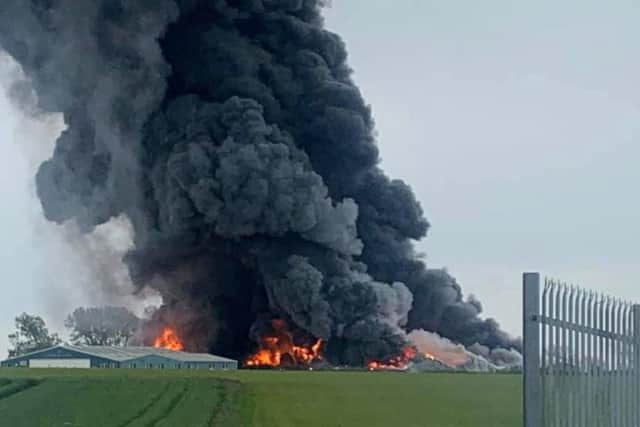 Sywell fire (submitted picture)