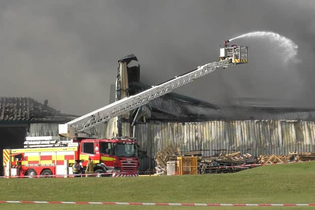 Sywell fire. Pictures by Jensen Houghton.