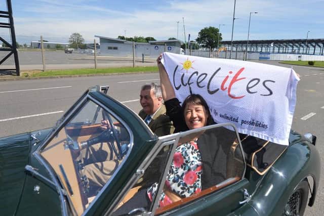 Last year, Simone stopped at Silverstone as part of her charity road trip