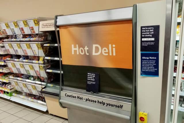 The Hot Deli cabinet in Tesco Metro, Abington Street, is closing down.