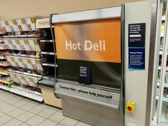 The Hot Deli cabinet in Tesco Metro, Abington Street, is closing down.