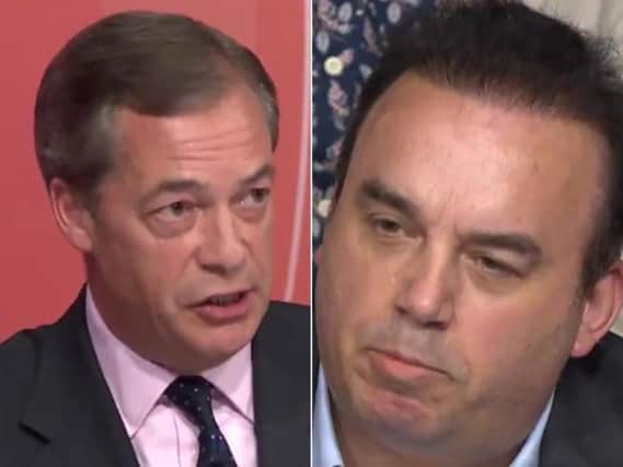 Nigel Farage debated the World Trade Organisation with Northampton resident Dean Parnell