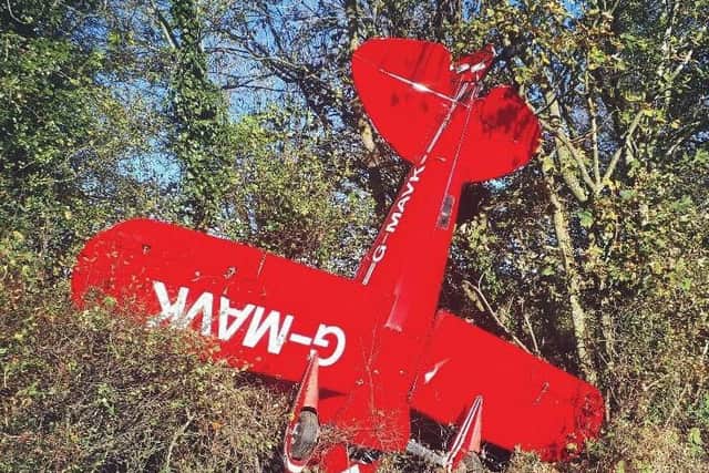 The plane crash in Towcester