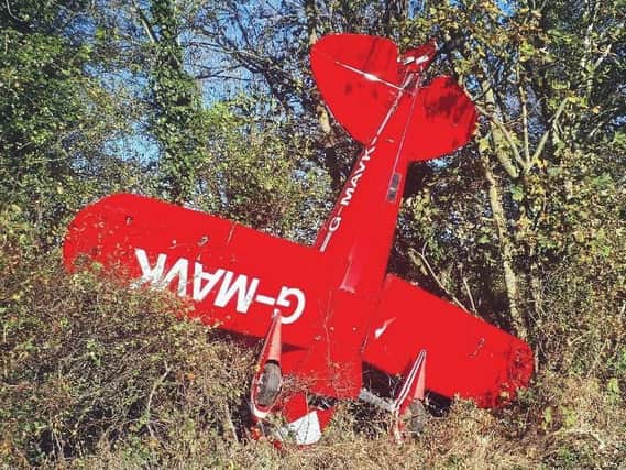 The plane crash in Towcester