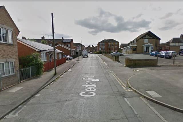 The woman was insulted on Cedar Road the day before her car was damaged (Picture: Google)
