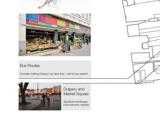 Northampton Forward is proposing that buses no longer stop in Drapery.