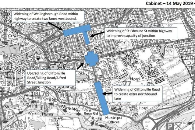 Cabinet papers showed where the works would take place