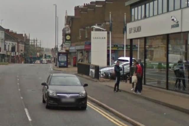 A man was mugged close to the Jaguar Garage and robbed of his wallet.