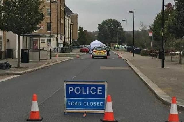 The scene a day after Josh was killed.