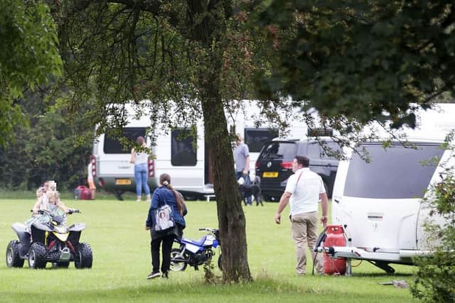 Travellers at Eastfield Park in 2017