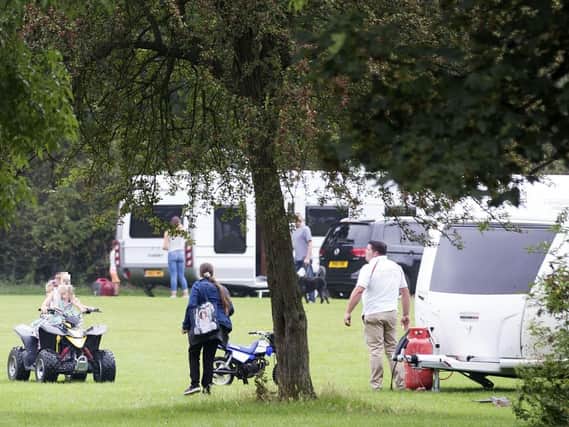 Travellers at Eastfield Park in 2017