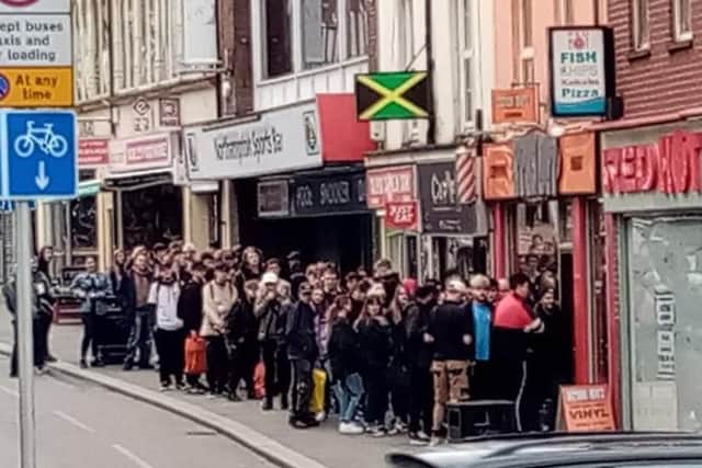 Hundreds of loyal fans turned out to support Northampton's-own slowthai at his album launch.