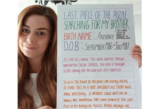 Can you help Sarah find her long-lost brother?