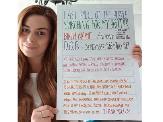 Can you help Sarah find her long-lost brother?