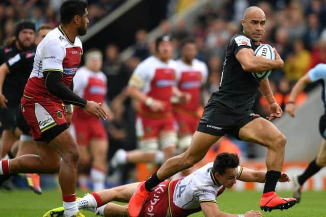 Ollie Woodburn beat Tom Collins but the first-half score was ruled out for a forward pass in the build up