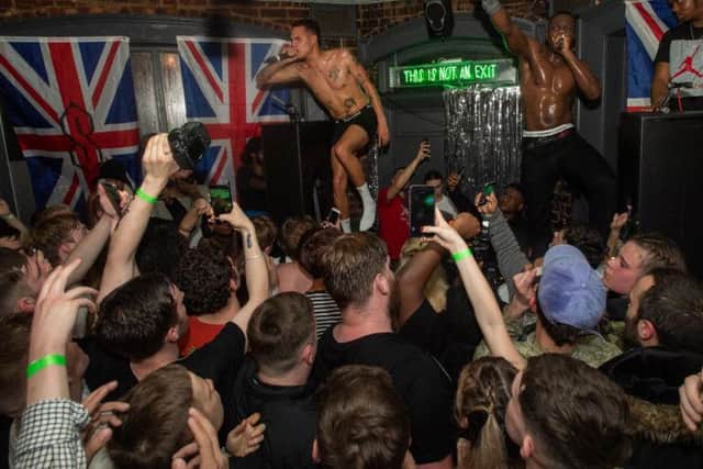 Having already featured in past videos, the Garibaldi Hotel was always likely to be the venue for his album release party