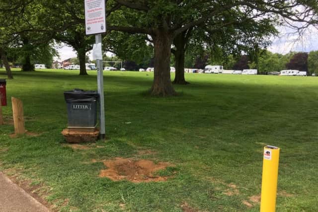 The group of Travellers on Abington Park have been told to move before Wednesday.