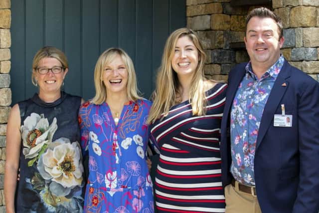 Helen Elks-Smith with the Warner's Team at RHS Chelsea Flower Show
