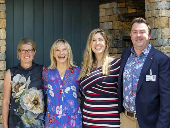 Helen Elks-Smith with the Warner's Team at RHS Chelsea Flower Show