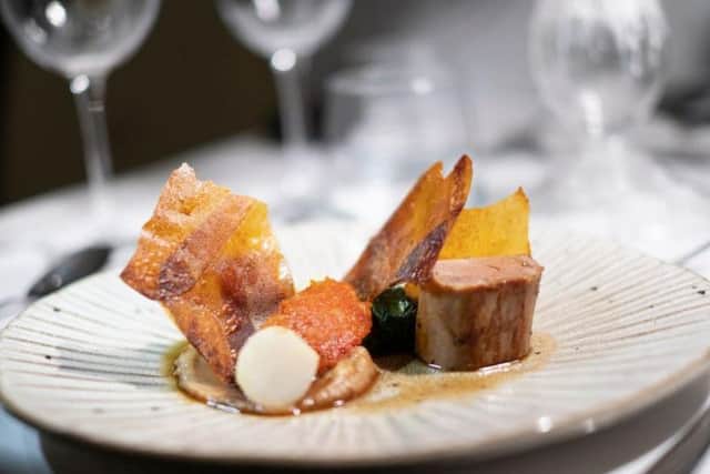 The award-winning restaurant kitchen is headed by chef Sam Squires.
