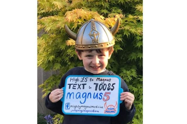 Seven-year-old Mighty Magnus has battled a rare form of cancer over the past 18 months.