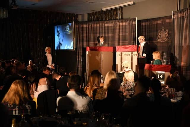 After a two-course dinner, tables of 12 'jurors' will watch as actors play out a mocked up murder trial