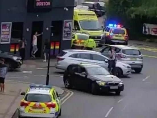 The incident saw several streets around the Boston Nightclub and St Katherine's Park closed by police for hours.