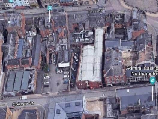 The jetty links the Drapery to College Street in Northampton town centre
