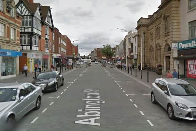 There were nine reports of violence and sexual offences on or near Abington Street