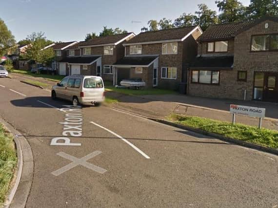 The incident happened in Paxton Road, police today confirmed. Picture: Google.