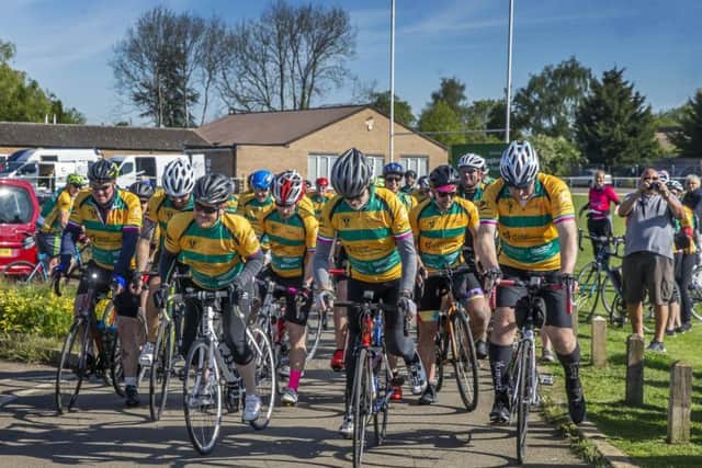 The Bugbrooke RUFC 50-strong team set off from the village on May 15 in a four-day effort to get to Devon. Pictures by Kirsty Edmonds.