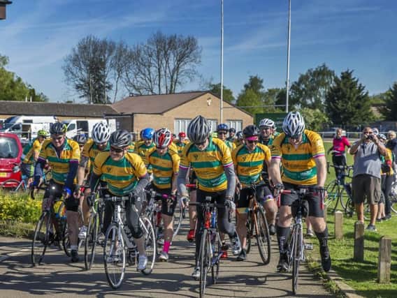 The Bugbrooke RUFC 50-strong team set off from the village on May 15 in a four-day effort to get to Devon. Pictures by Kirsty Edmonds.
