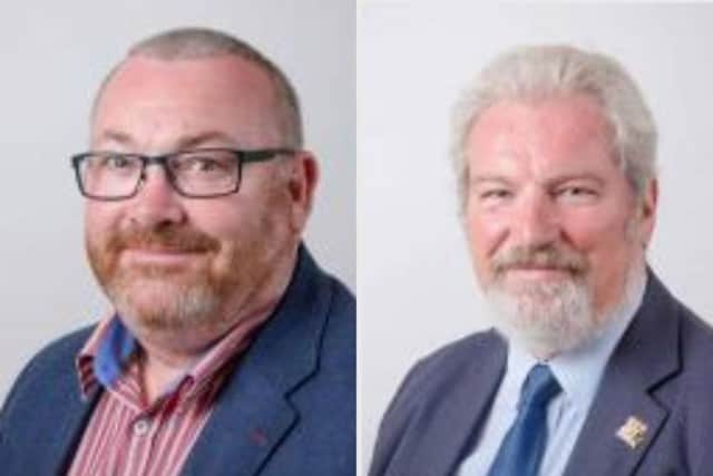 Councillor Ekins (left) replaces Councillor Lawman as chairman of the pensions committee