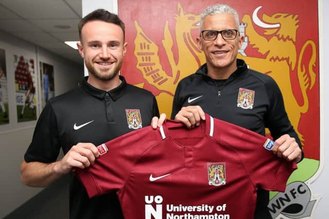 Matty Warburton with Keith Curle