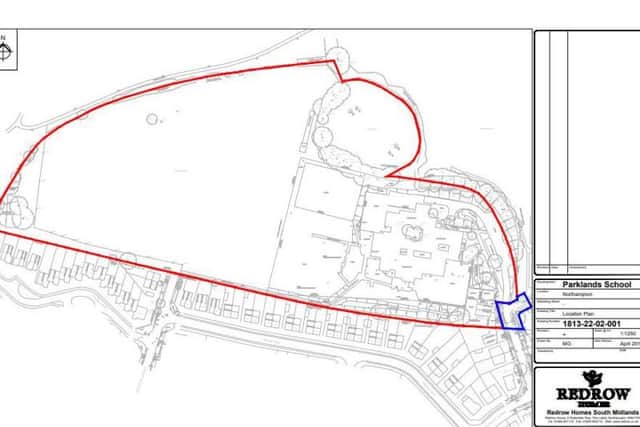 A developer's plan of the former Parklands Middle School site