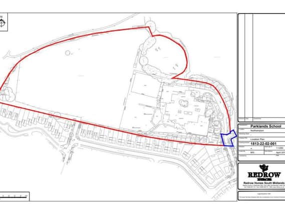 A developer's plan of the former Parklands Middle School site