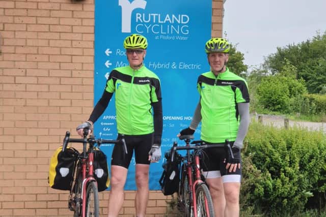 Gary McDaniels and Michael Hollowell both turn 50 within a year - but first they will cycle from one end of the country to the other in just seven days.
