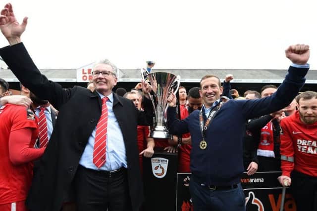 Former Cobblers boss Justin Edinburgh won the National League with Leyyon Orient