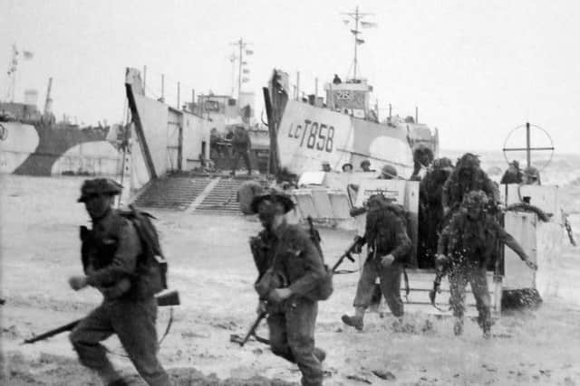 Archive photo. The 47 run onto Gold Beach as part of the D-Day landings.