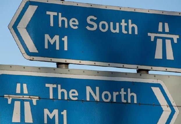 A broken down crane is causing delays on the M1