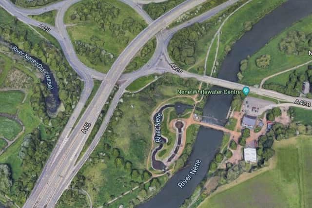 The incident happened near the Bedford Road roundabout