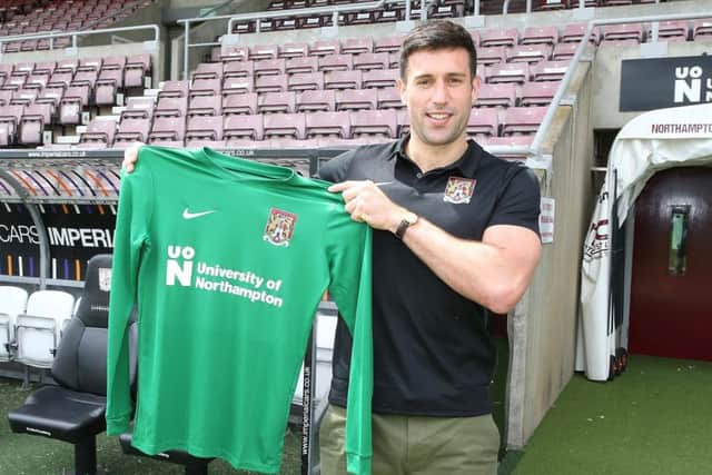 In his prime... Cobblers goalkeeper Steve Arnold (Picture: Pete Norton)