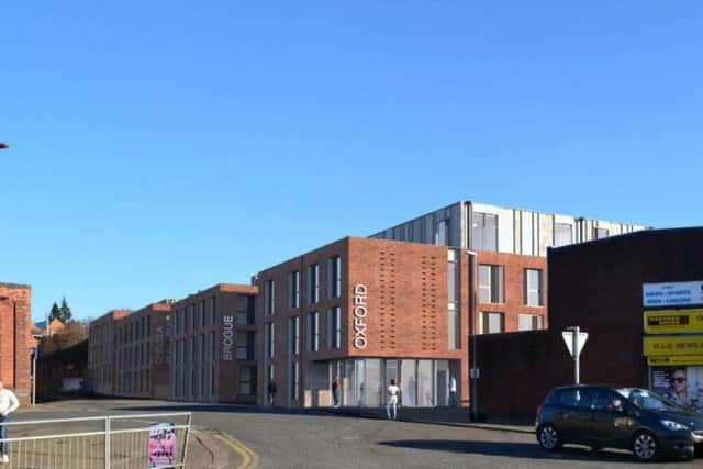 The proposed view from Harborough Road