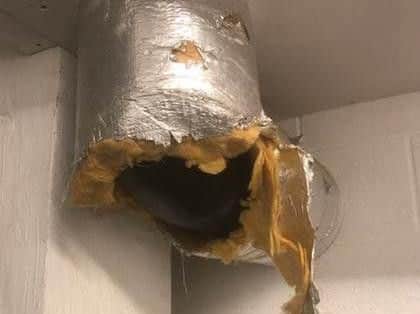 Maintenance of the corridor areas is poor.